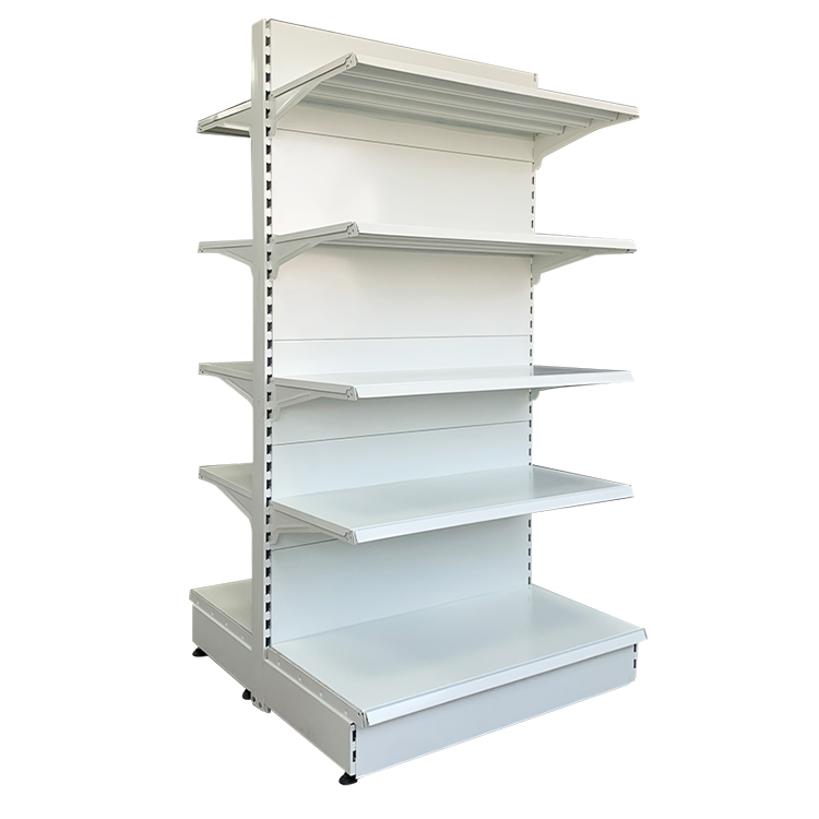 Double-sided H-hole supermarket shelves