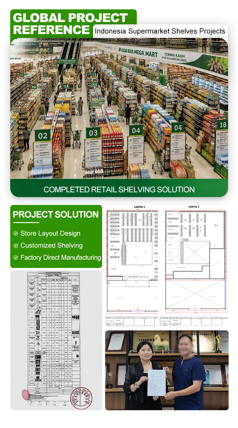 Indonesia Supermarket Shelving Project by XINGYE
